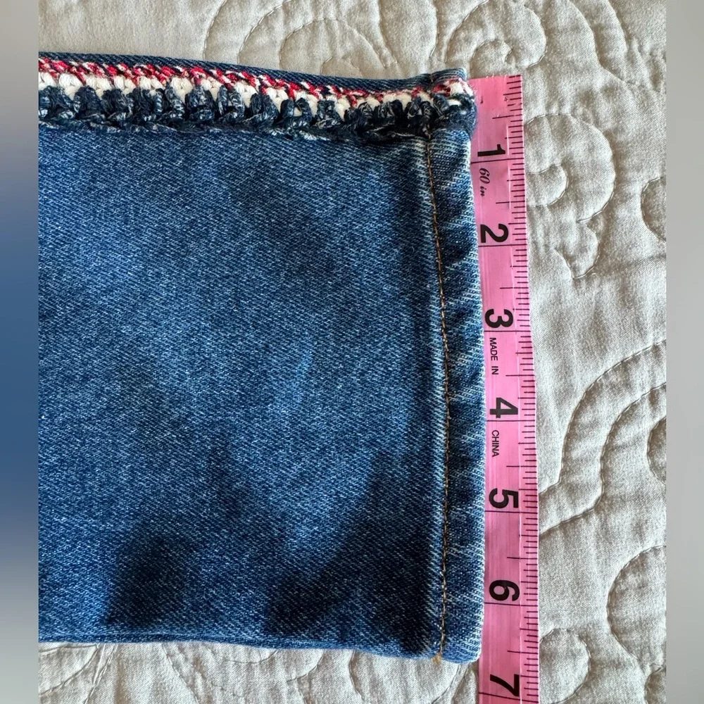 CHANEL Blue Straight Leg Jeans with Braided Detail 2019 Collection size 42 - Picture 17 of 17